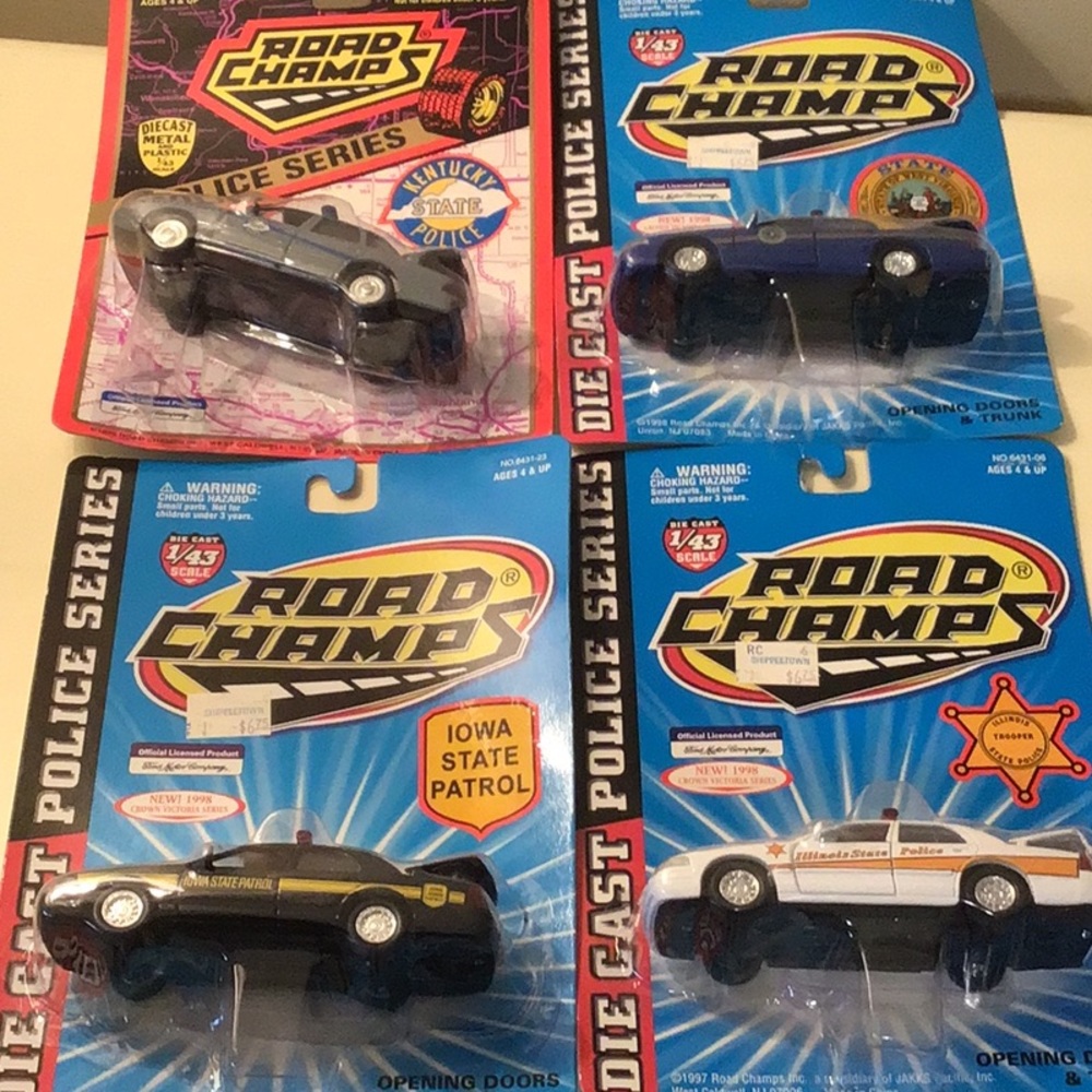 Road Champ State Police Cars NWT